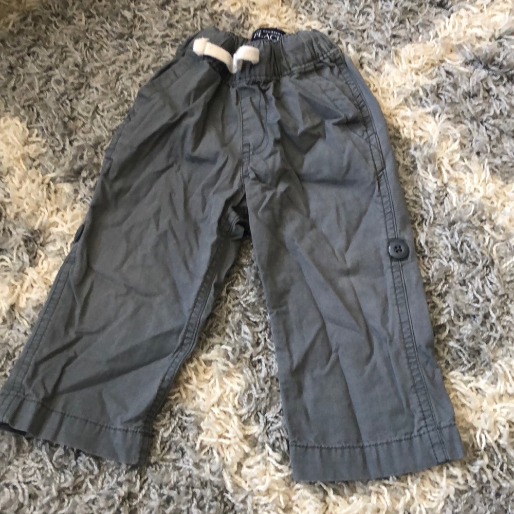 Khaki drawstring pants